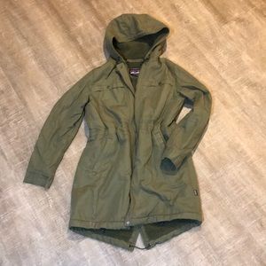 Patagonia Olive Green Hooded Jacket